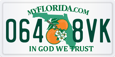 FL license plate 0648VK