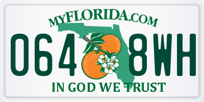 FL license plate 0648WH
