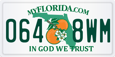 FL license plate 0648WM