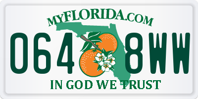 FL license plate 0648WW