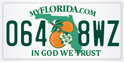 FL license plate 0648WZ