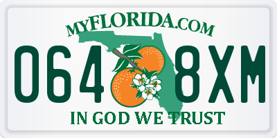 FL license plate 0648XM