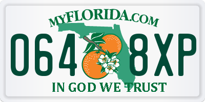 FL license plate 0648XP