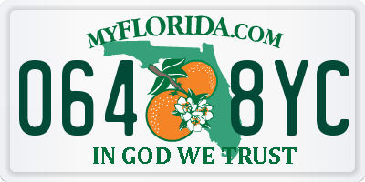 FL license plate 0648YC