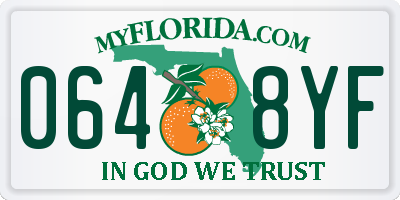 FL license plate 0648YF