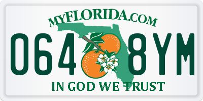 FL license plate 0648YM