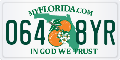 FL license plate 0648YR