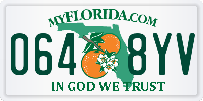 FL license plate 0648YV