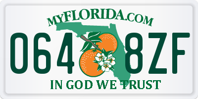 FL license plate 0648ZF