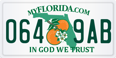 FL license plate 0649AB