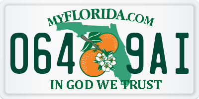 FL license plate 0649AI