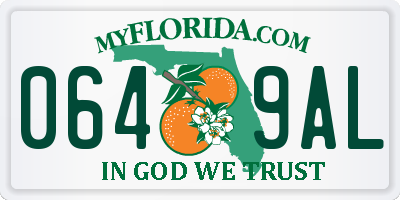 FL license plate 0649AL