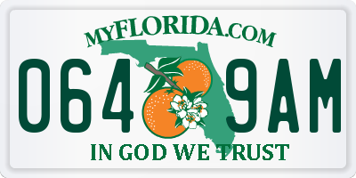 FL license plate 0649AM