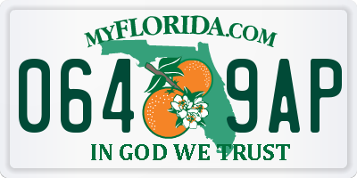FL license plate 0649AP