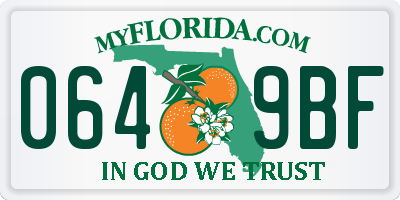 FL license plate 0649BF