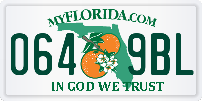 FL license plate 0649BL