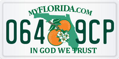 FL license plate 0649CP