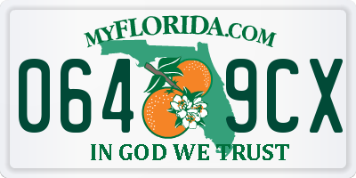FL license plate 0649CX