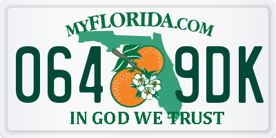 FL license plate 0649DK