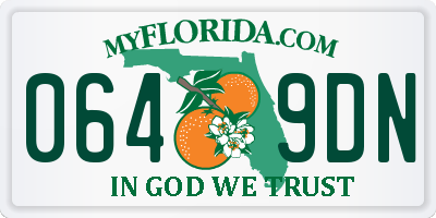 FL license plate 0649DN