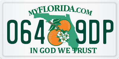 FL license plate 0649DP