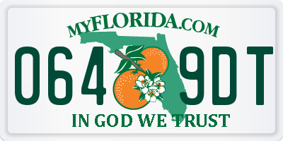 FL license plate 0649DT