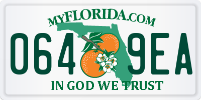 FL license plate 0649EA
