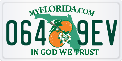 FL license plate 0649EV
