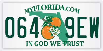 FL license plate 0649EW