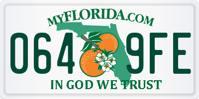 FL license plate 0649FE