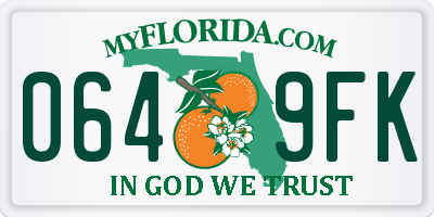 FL license plate 0649FK