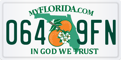 FL license plate 0649FN