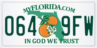 FL license plate 0649FW
