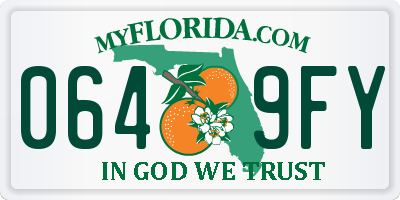 FL license plate 0649FY