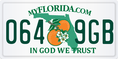 FL license plate 0649GB