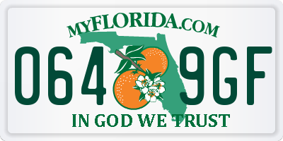 FL license plate 0649GF