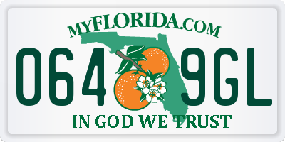 FL license plate 0649GL
