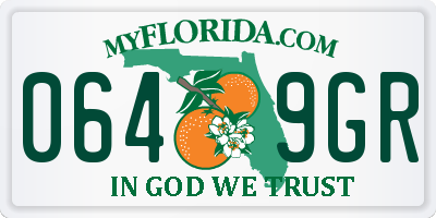 FL license plate 0649GR