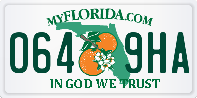 FL license plate 0649HA