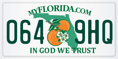 FL license plate 0649HQ