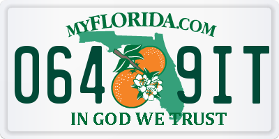 FL license plate 0649IT