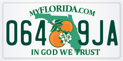 FL license plate 0649JA