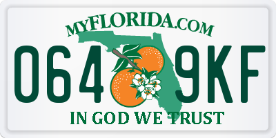 FL license plate 0649KF