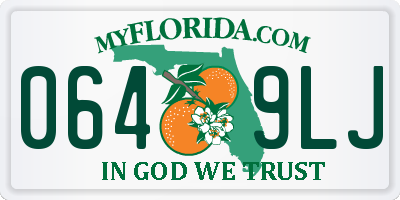 FL license plate 0649LJ