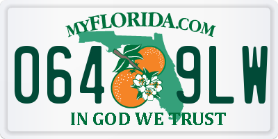FL license plate 0649LW
