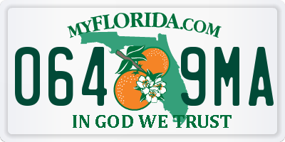 FL license plate 0649MA