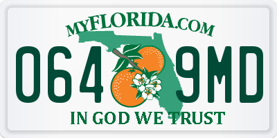 FL license plate 0649MD