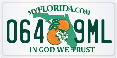 FL license plate 0649ML