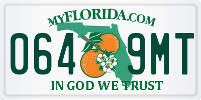 FL license plate 0649MT
