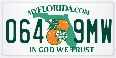 FL license plate 0649MW
